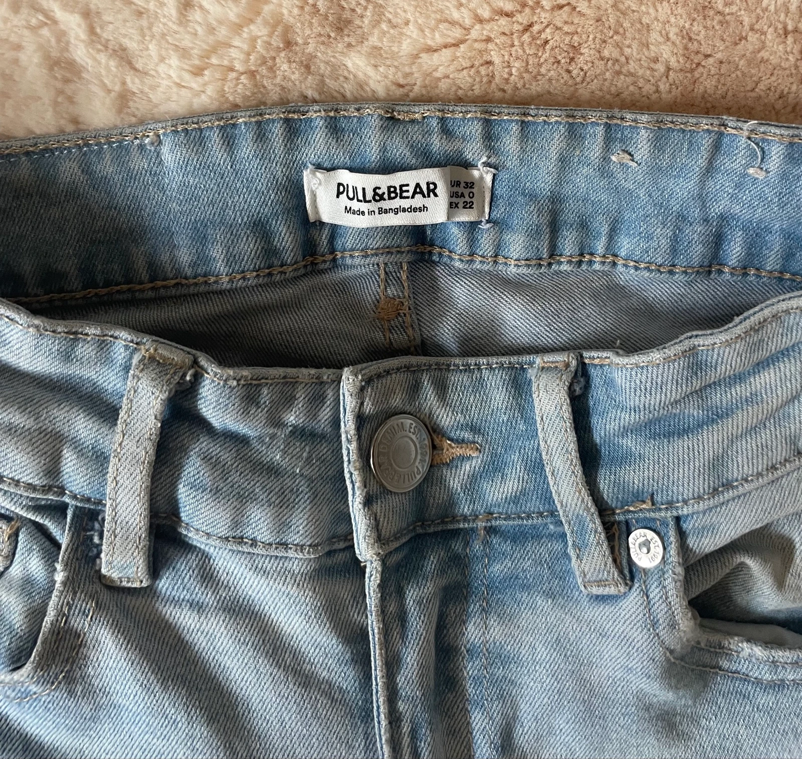 Distressed Blue Skinny Flare Jeans – photo 5
